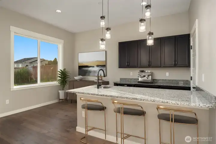 Lower Level with Guest Suite and Kitchen