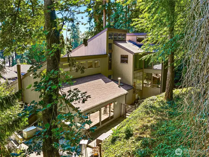 Large private yard