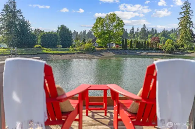 Sitting out here at the edge of the dock with coffee in the mornings or an adult bevvy in the evening makes life all the sweeter. If you decide it's for you, your hard work and hard savings will have brought you a life that some only dream of!