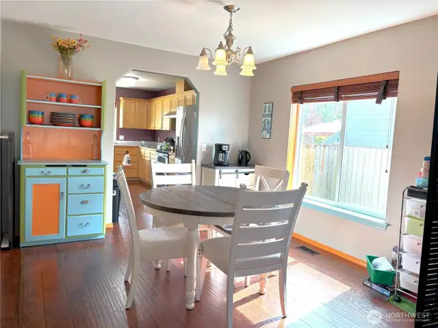 Dining room off kitchen