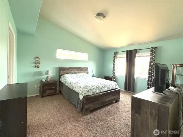 Main bedroom with space for king-sized furniture