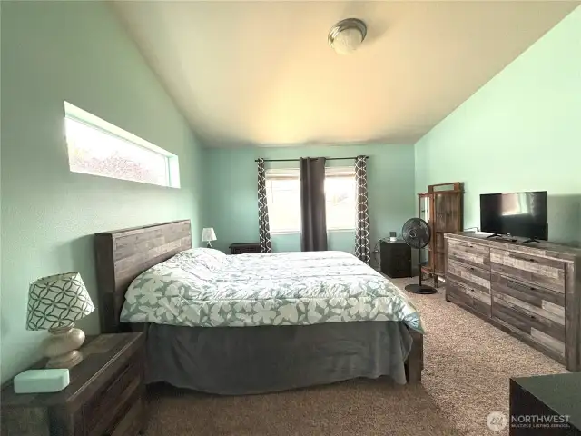 Main bedroom with space for king-sized furniture