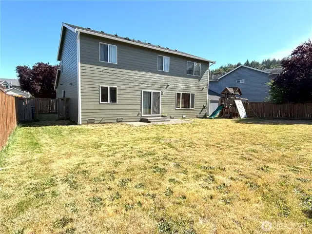 Back of home - freshly painted exterior
