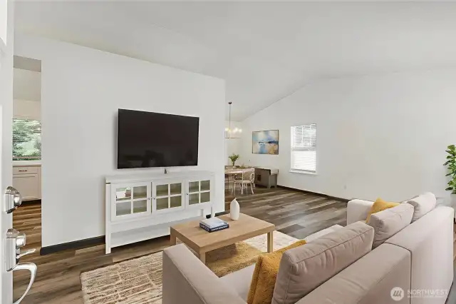Virtually staged
