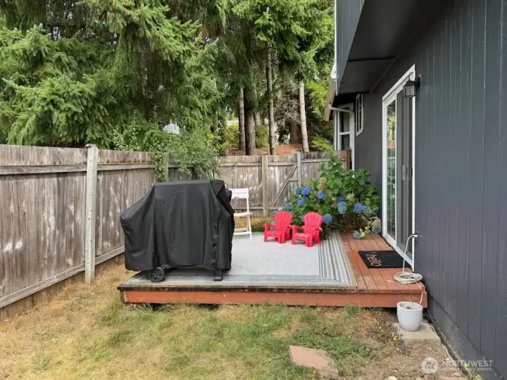 Backyard fully fenced.