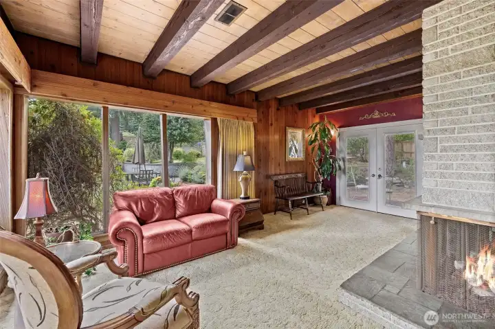 Huge windows and natural light throughout