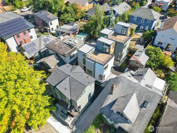 Unit 216 located at end of drive