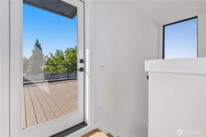 Rooftop Deck Entrance at Unit 218