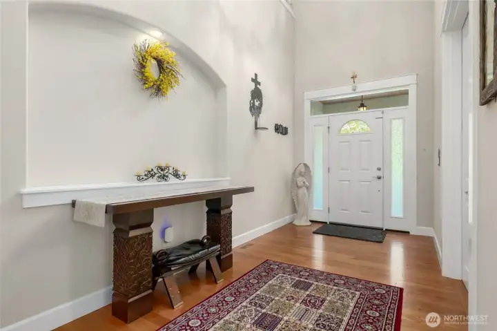 Two-story entry