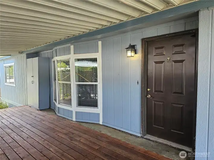 Large covered deck