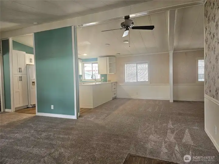 Eat in kitchen bar/dining room open to rec/room and living room