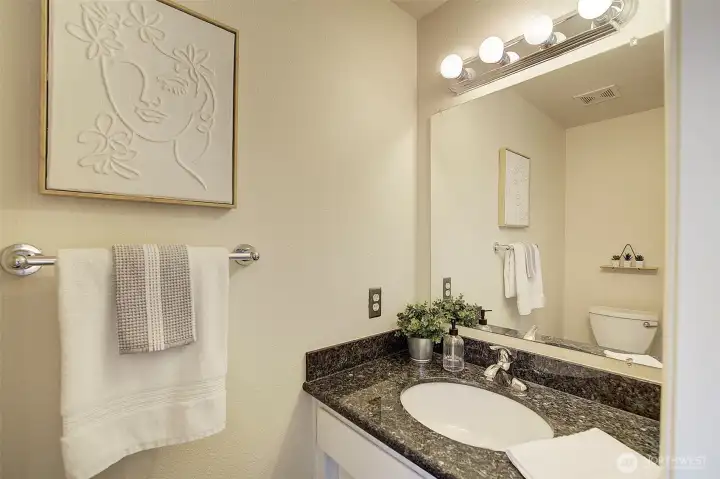 Half bath off the primary.