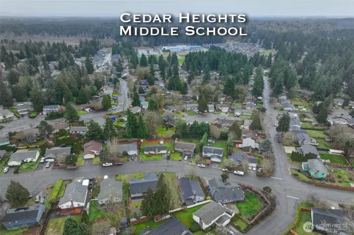 Cedar Heights Middle School is jus down the street.