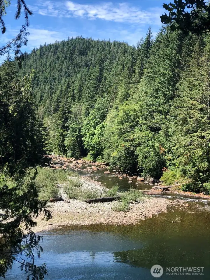 Westerly view from bridge.