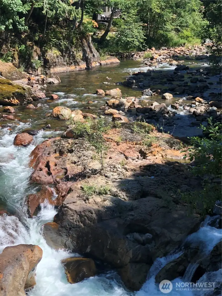 River flow in August.
