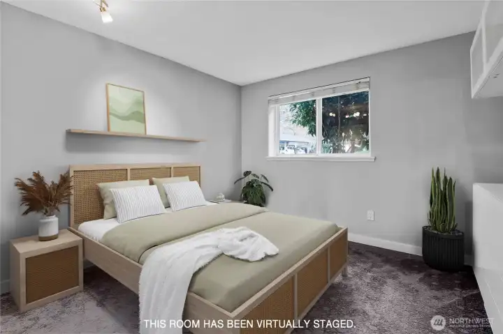 One of two bedrooms.