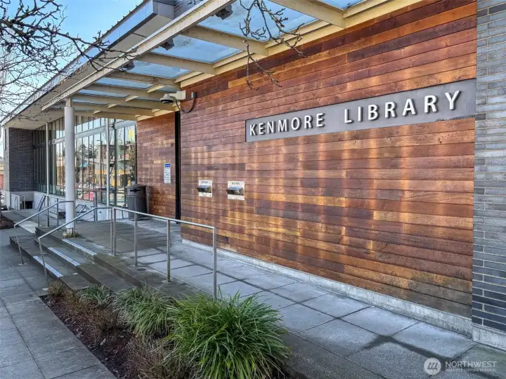 Just a block or so to the Kenmore public library and the post office.