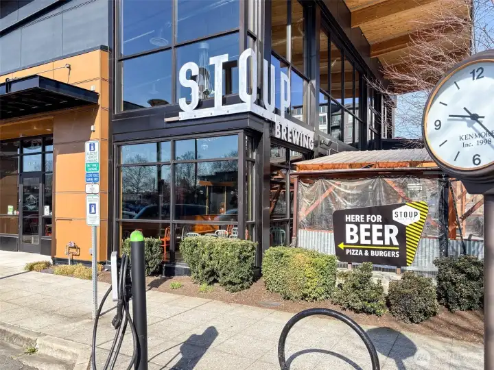 Just a block or two away you'll find Stoup Brewing Co ...