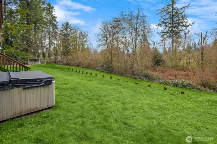 Backyard From the Hot Tub