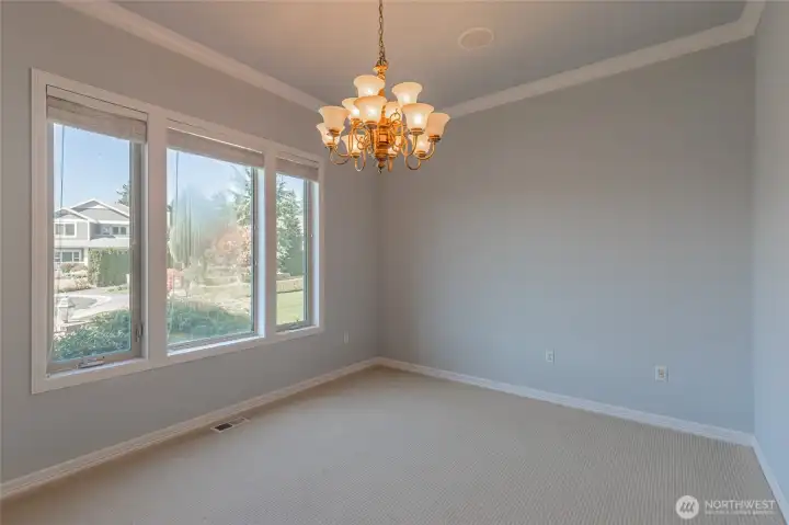 Another view of the formal dining room.