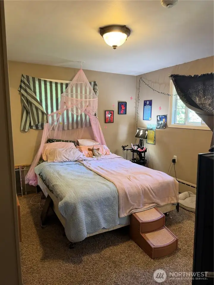 Master bedroom with half bath unit A