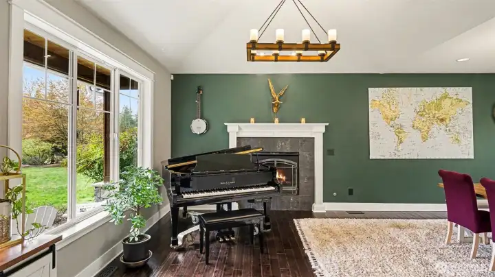 The expansive dining and living room are perfect for entertaining.