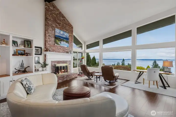 Keep your eyes forward to take in the spectacular wall of windows!