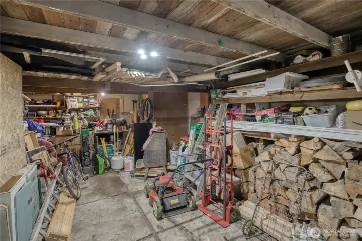 1 Car Garage currently used for storage.