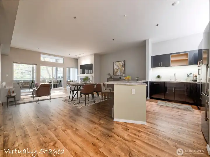 Open Floor Plan - virtually staged Open Floor Plan - virtually staged