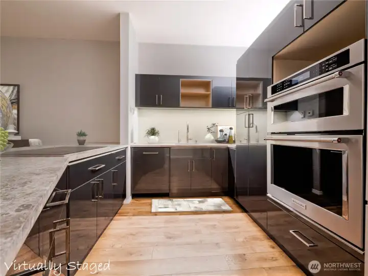 Kitchen - virtually staged Kitchen - virtually staged