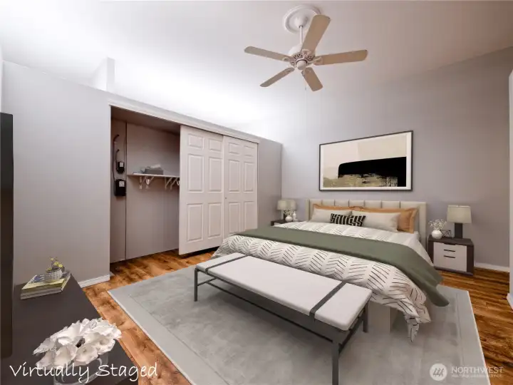 Primary Bedroom - virtually staged Primary Bedroom - virtually staged