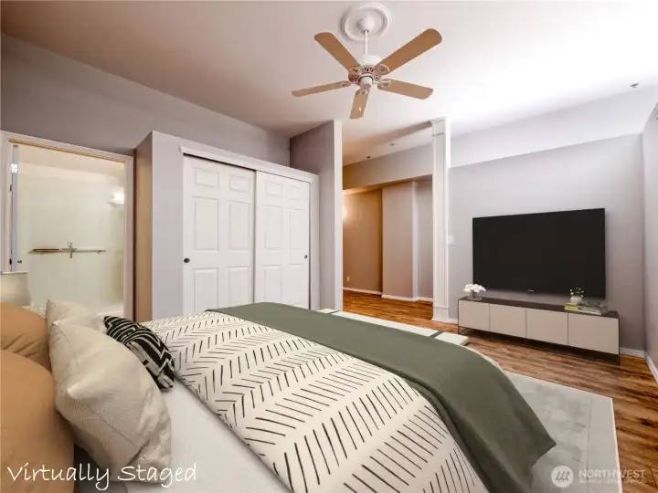 Primary Bedroom - virtually staged Primary Bedroom - virtually staged