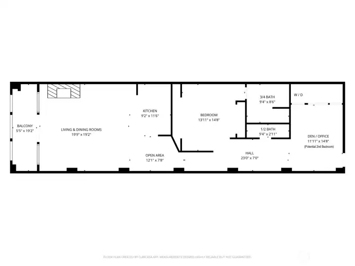 Floor Plan with estimated room measurements Floor Plan with estimated room measurements