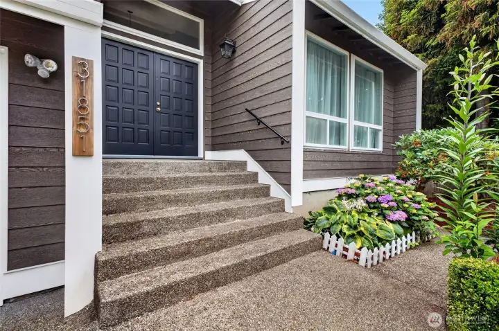 Sophisticated front entry!