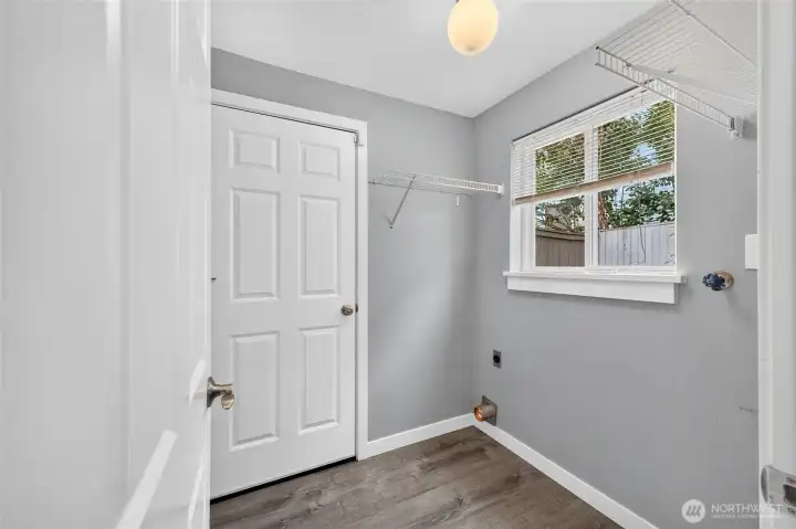 Laundry room.