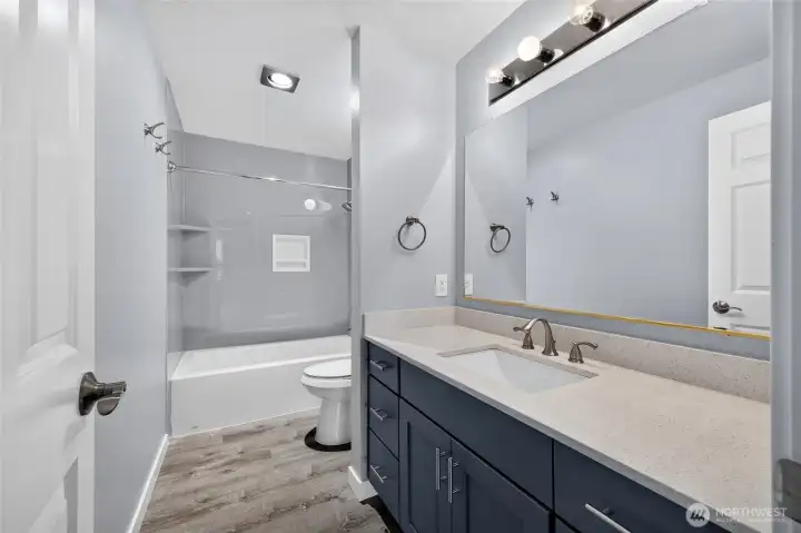 Hall bath, completely updated!