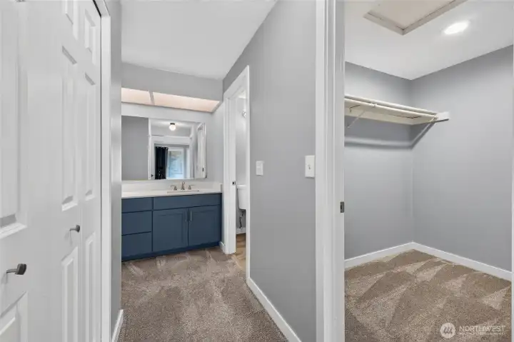 Walk-in closet included in primary suite!