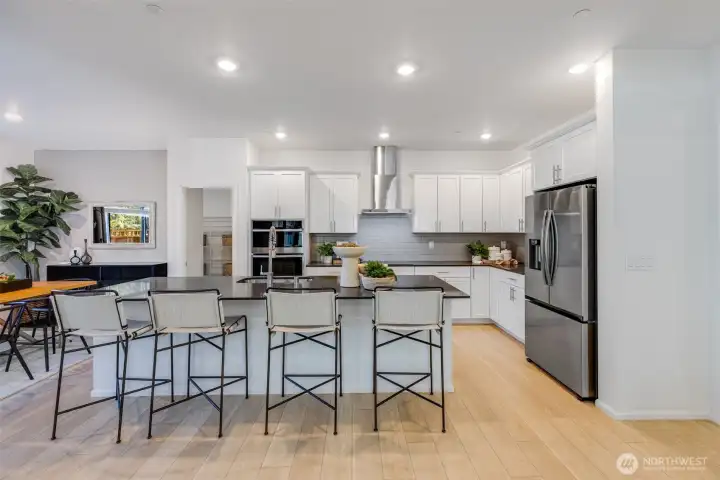 Staged photos are of model home
