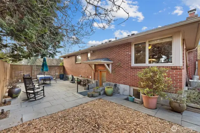 Southern facing fully fenced back yard. Patio with large format pavers awaiting your family and friends! They won't believe your good luck in finding your new home!