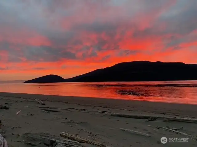 Cypress Island on a summer sunset.  Bonfire anyone?