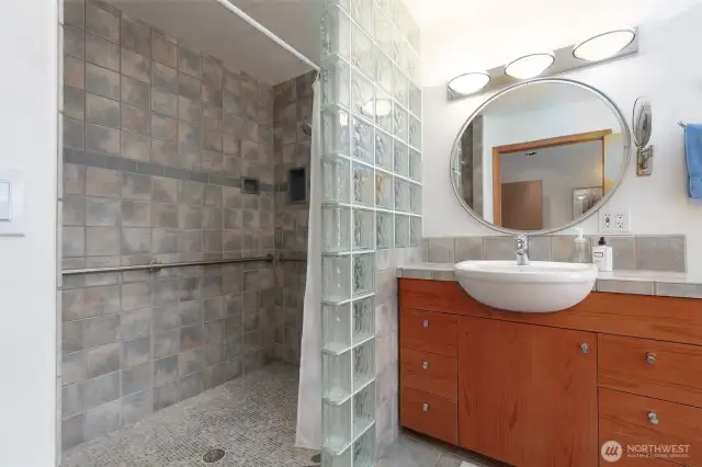 Primary Bath #2 -Roll-in Shower