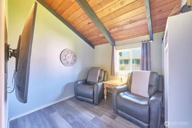3rd bedroom currently used as a media room