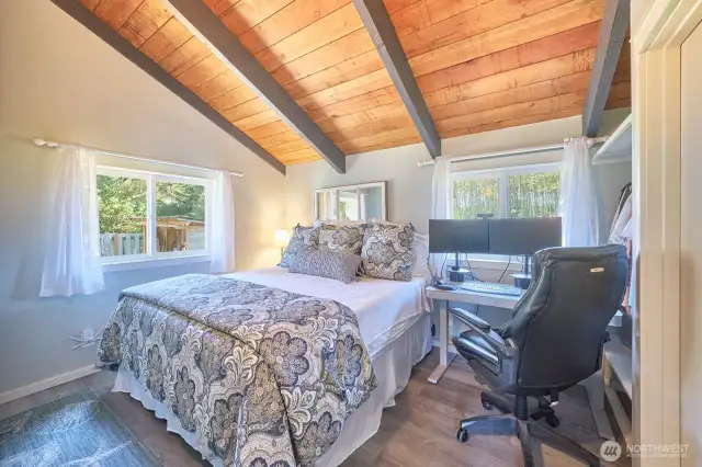 Primary bedroom with bathroom adjacent