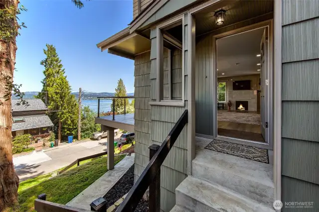 Entry walkup with a view!