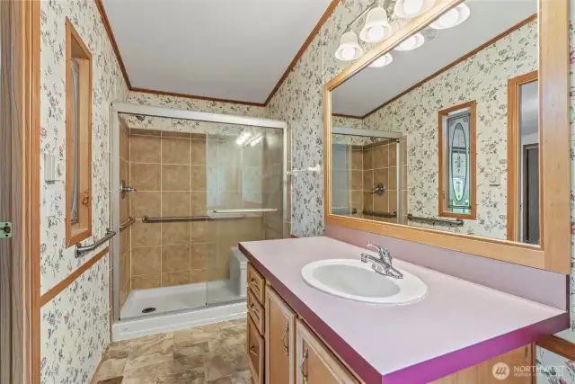 Updated Step in Shower off Primary