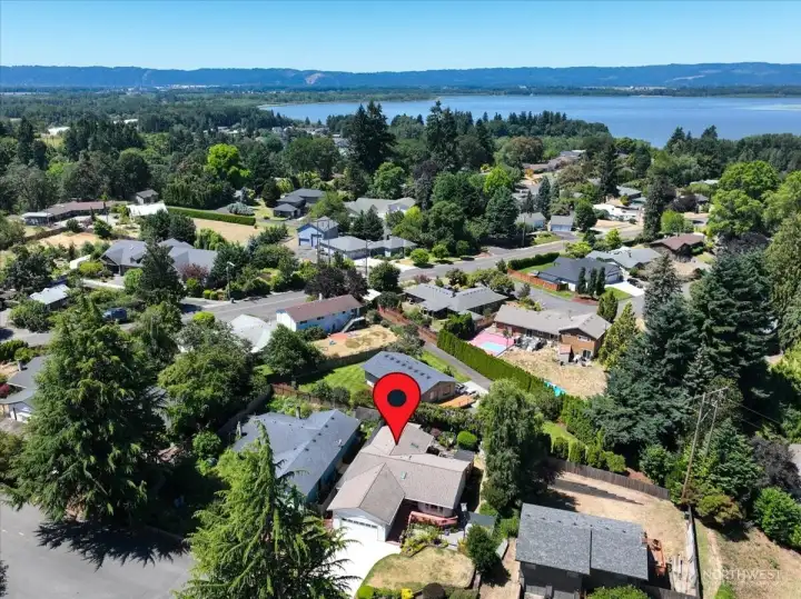 Aerial View Convenient to Vancouver Lake