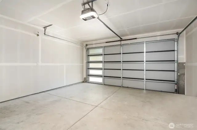 Spacious 2 car garage