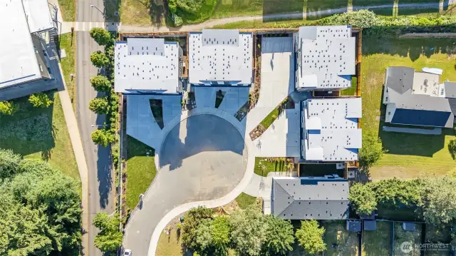 Aerial view of the community.
