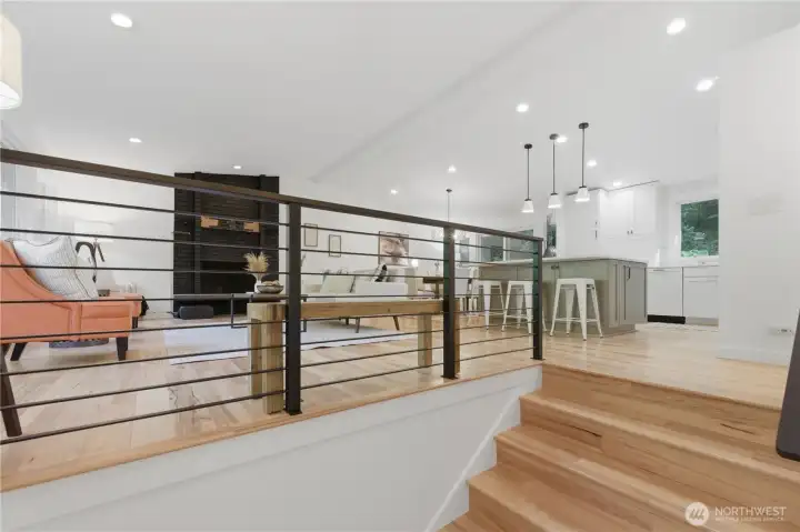 Large wide stairs great you to a fully updated home.