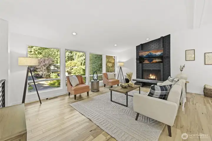 XL double pane Windows w/Tons of Natural Light & Vaulted Ceilings